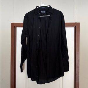 Stafford Men's Black Dress Shirt